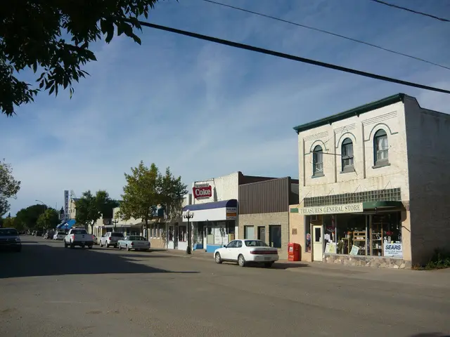 Business district on Sixth Street, Rosthern